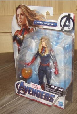 Marvel AVENGERS Endgame CAPTAIN MARVEL Figure, Hasbro 2018 - Thumbnail 2