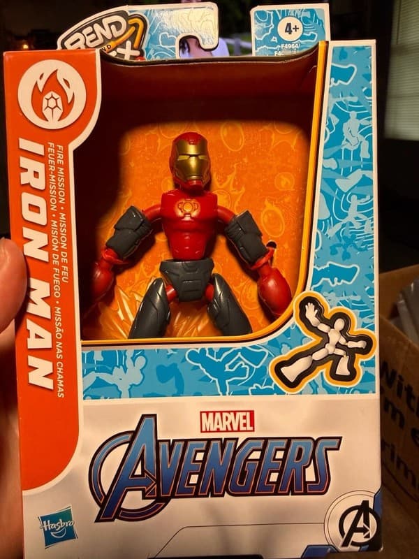 Hasbro Marvel Avengers Bend and Flex Missions Fire Mission Iron Man Action Figur - Thumbnail 4