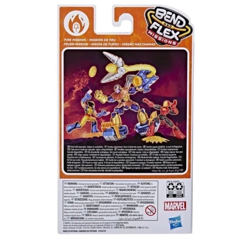 Hasbro Marvel Avengers Bend and Flex Missions Fire Mission Iron Man Action Figur - Thumbnail 2