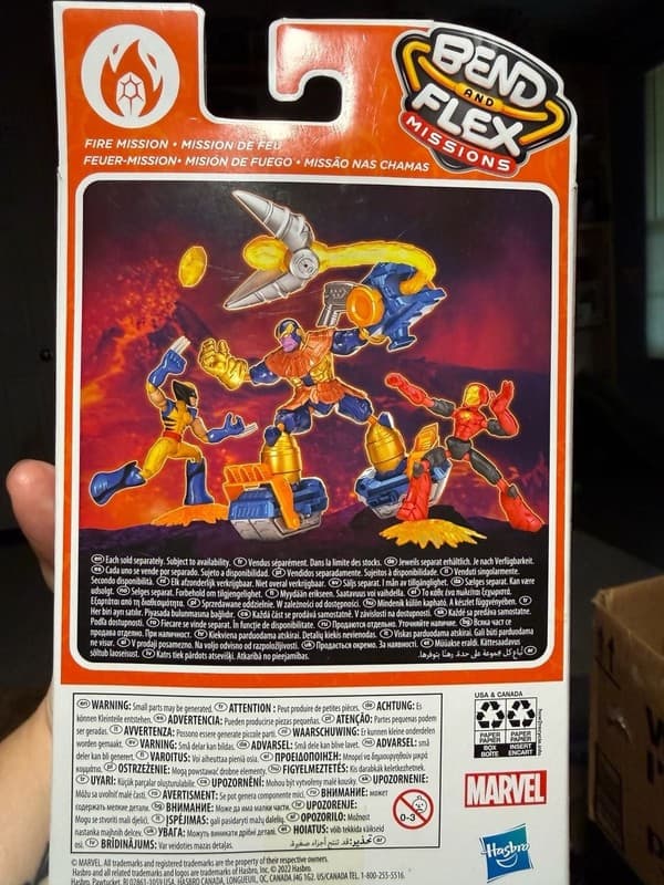 Hasbro Marvel Avengers Bend and Flex Missions Fire Mission Iron Man Action Figur - Thumbnail 5