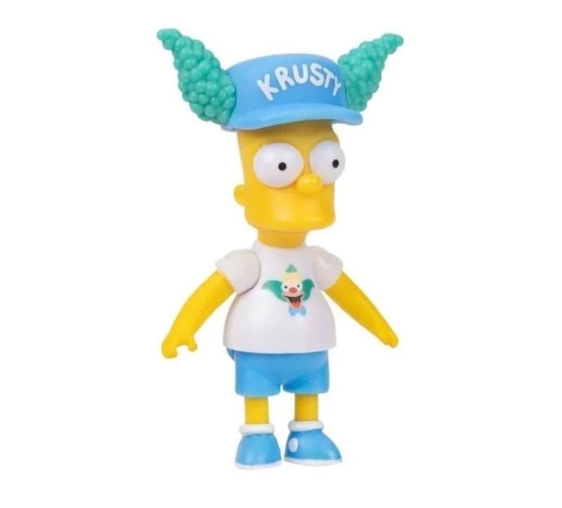 The Simpsons Jakks Pacific Bart Simpson Krusty the Clown Hat Action Figure - Thumbnail 5