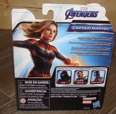 Marvel AVENGERS Endgame CAPTAIN MARVEL Figure, Hasbro 2018 - Thumbnail 3