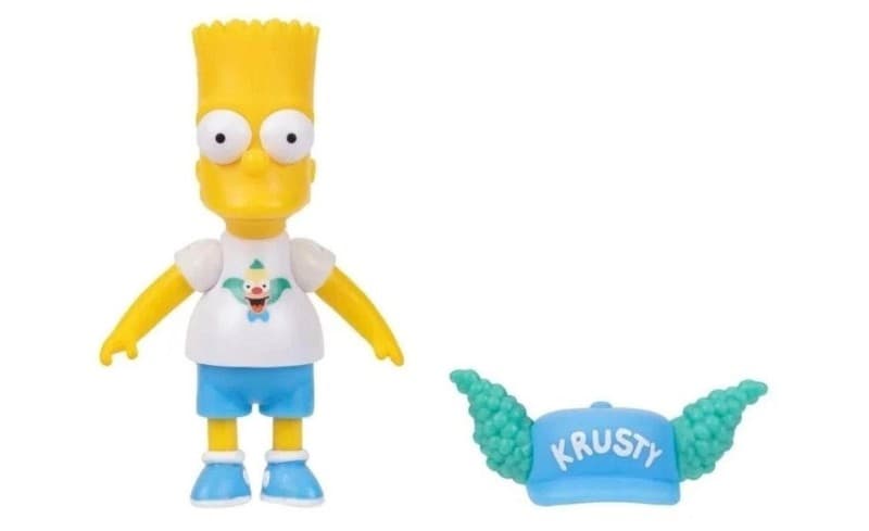 The Simpsons Jakks Pacific Bart Simpson Krusty the Clown Hat Action Figure - Thumbnail 3