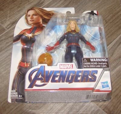 Marvel AVENGERS Endgame CAPTAIN MARVEL Figure, Hasbro 2018 - Thumbnail 5