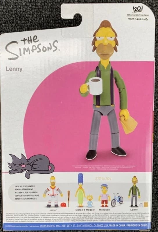 The Simpsons Jakks Pacific Lenny Action Figure New In Box - Thumbnail 3