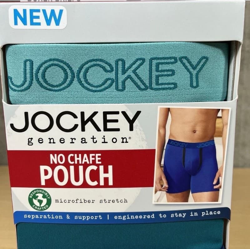 Jockey Generation No Chafe Pouch Boxer Briefs, 3-Pack, Size S, Blue/Teal Mix - Thumbnail 3