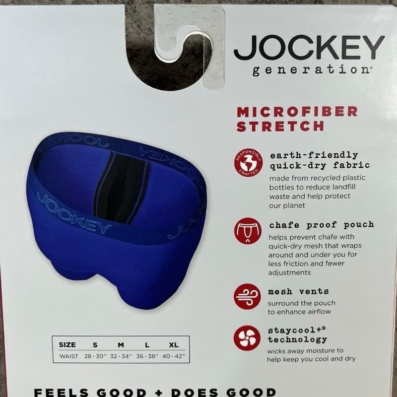 Jockey Generation No Chafe Pouch Boxer Briefs, 3-Pack, Size S, Blue/Teal Mix - Thumbnail 6
