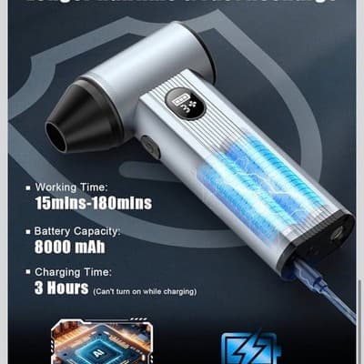 Filigo BC05 Super Power Turbo Fan Portable Electric Air Duster - Thumbnail 6