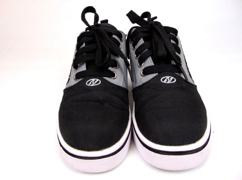 Heelys Youth Pro 20 Black and Gray Canvas Skate Shoes Size YTH 1 - Thumbnail 3
