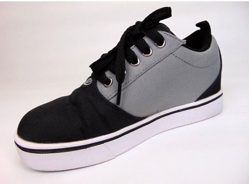 Heelys Youth Pro 20 Black and Gray Canvas Skate Shoes Size YTH 1 - Thumbnail 8