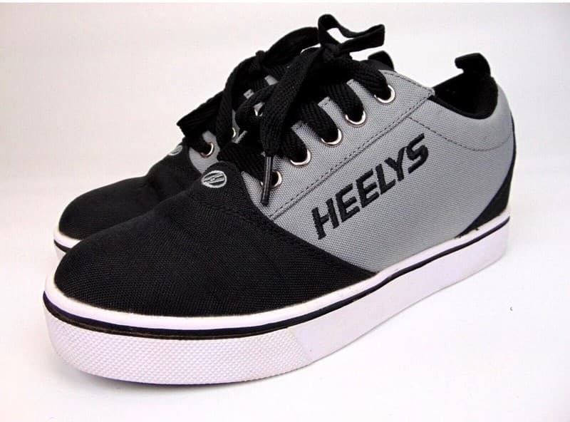 Heelys Youth Pro 20 Black and Gray Canvas Skate Shoes Size YTH 1 - Thumbnail 7