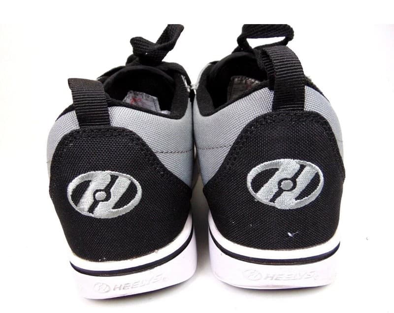 Heelys Youth Pro 20 Black and Gray Canvas Skate Shoes Size YTH 1 - Thumbnail 5
