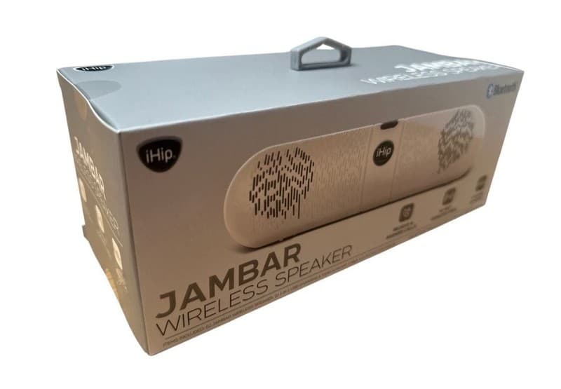 iHip Jambar Bluetooth Wireless Speaker Portable Pill Style White - Thumbnail 11