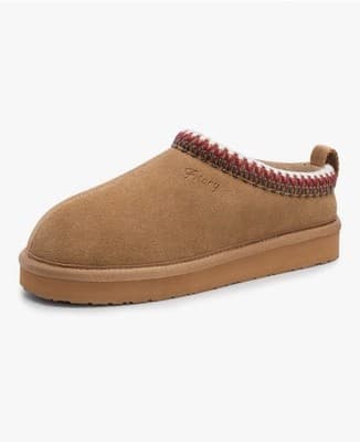 🧡 FITORY Women's Suede Slippers – Size 10 🧡
