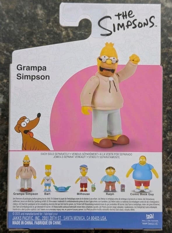 The Simpsons Jakks Pacific Grampa Simpson Action Figure - Thumbnail 2