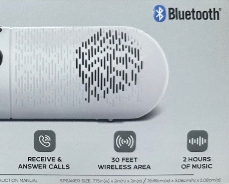 iHip Jambar Bluetooth Wireless Speaker Portable Pill Style White - Thumbnail 3