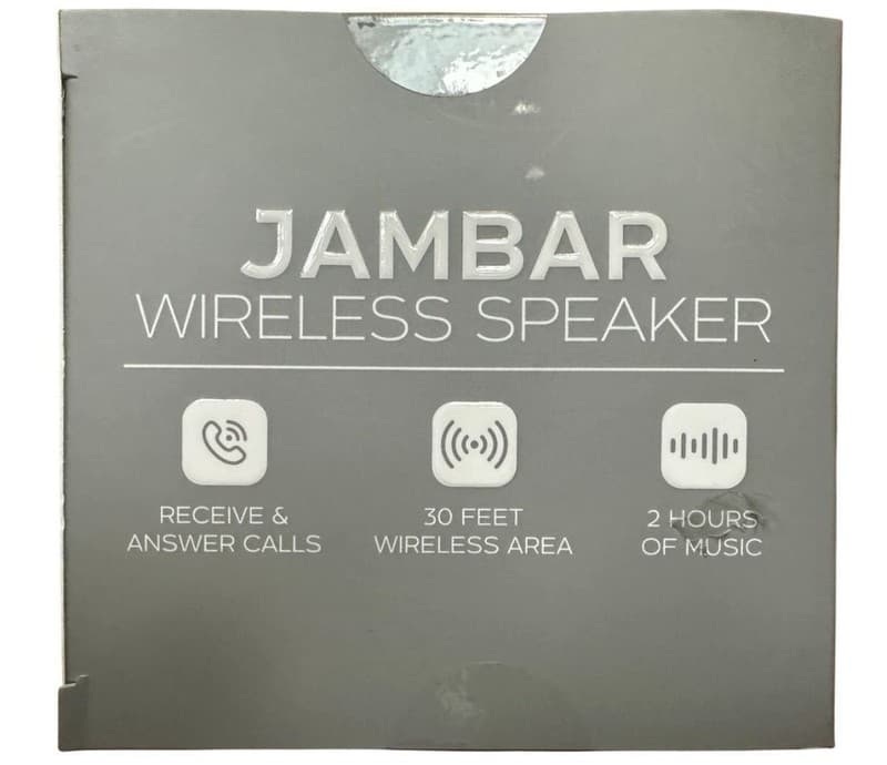 iHip Jambar Bluetooth Wireless Speaker Portable Pill Style White - Thumbnail 8
