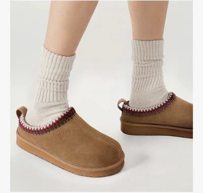 🧡 FITORY Women's Suede Slippers – Size 10 🧡 - Thumbnail 2