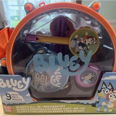 Kidz Toyz Bluey All-In-One 9-Piece Musical Band Set - Thumbnail 2