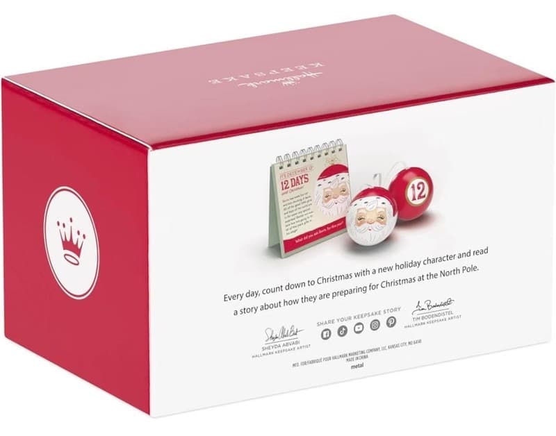 Hallmark Keepsake The North Pole's Countdown to Christmas Ornaments and Book Set - Thumbnail 2