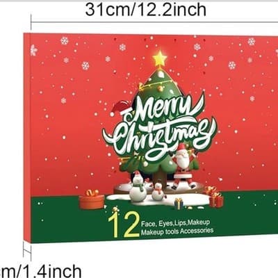 POPFEEL Christmas Makeup 12-Piece Advent Calendar Gift Set - Thumbnail 6