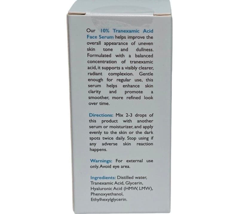OMIC+ Skincare 10% Tranexamic Acid Face Serum 10ml / 0.33 fl oz - Thumbnail 5