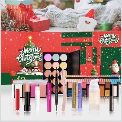 POPFEEL Christmas Makeup 12-Piece Advent Calendar Gift Set