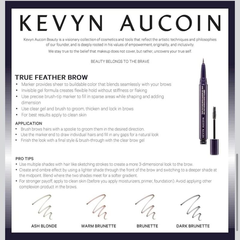 Kevyn Aucoin True Feather Brow Marker Gel Duo - Warm Brunette - Thumbnail 4