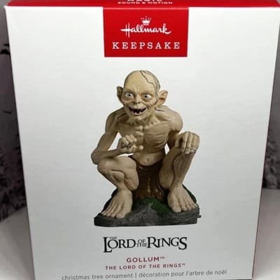 Hallmark Keepsake The Lord of the Rings Gollum Christmas Tree Ornament with Soun