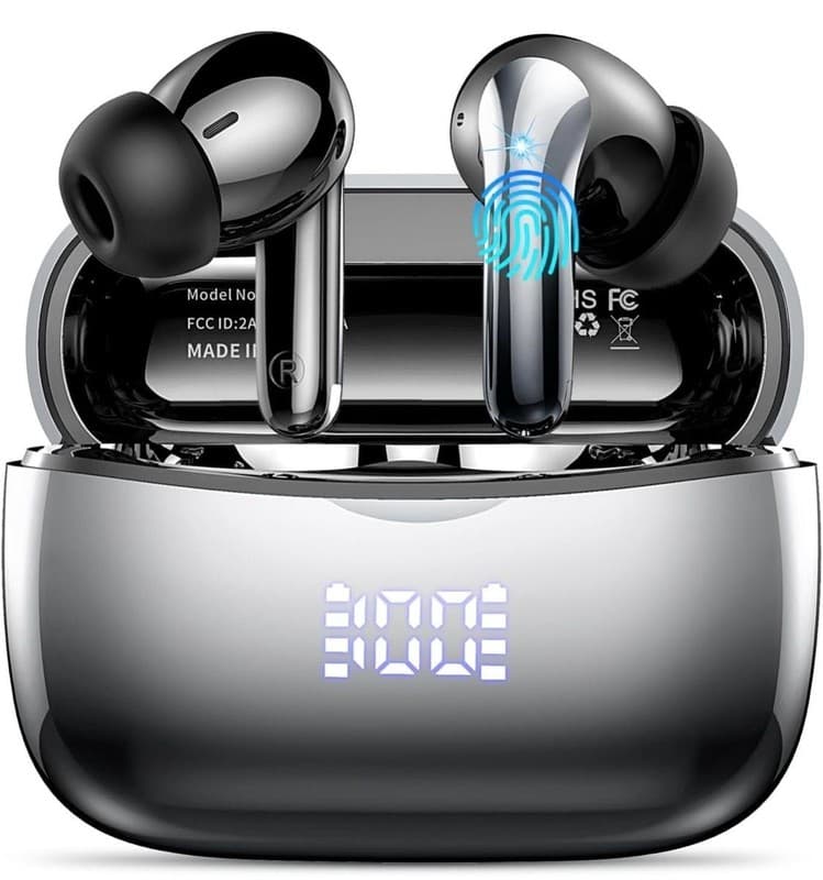 WeurGhy Bluetooth Headphones, Wireless Bluetooth 5.3 In-Ear Headphones with 4 EN