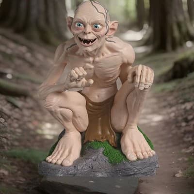 Hallmark Keepsake The Lord of the Rings Gollum Christmas Tree Ornament with Soun - Thumbnail 2