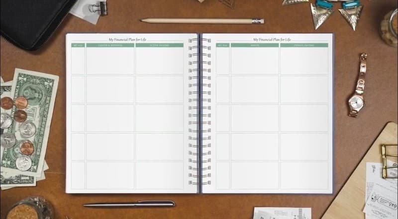 Legend Budget Planner & Monthly Bill Organizer with Pockets Large 8 x 9.5 Spiral - Thumbnail 4