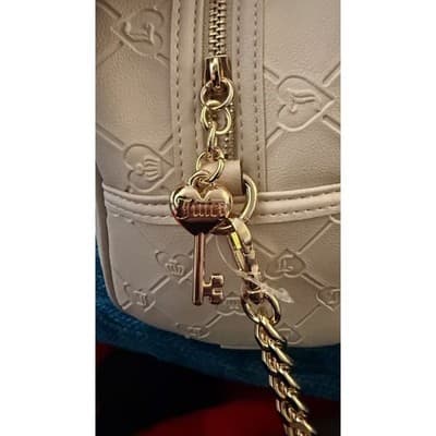 NWT Juicy Couture Holiday In Juicy Dome Satchel in Crystal White Ivory with Plus - Thumbnail 3