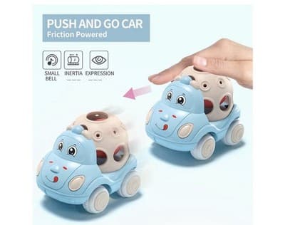 🎁 Baby Push-N-Go Rattle Cars (4-Pack) – Perfect for 6 Months to 3 Years! 🚗✨ - Thumbnail 4