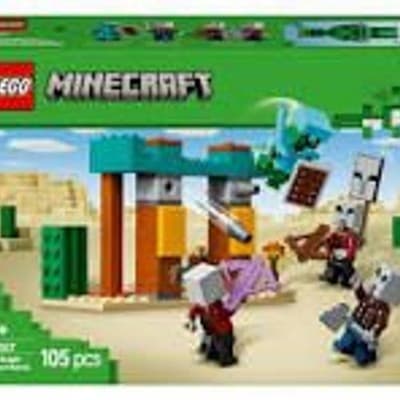 LEGO Minecraft The Illager Desert Patrol 21267 Building Toy Set (105 Pieces)