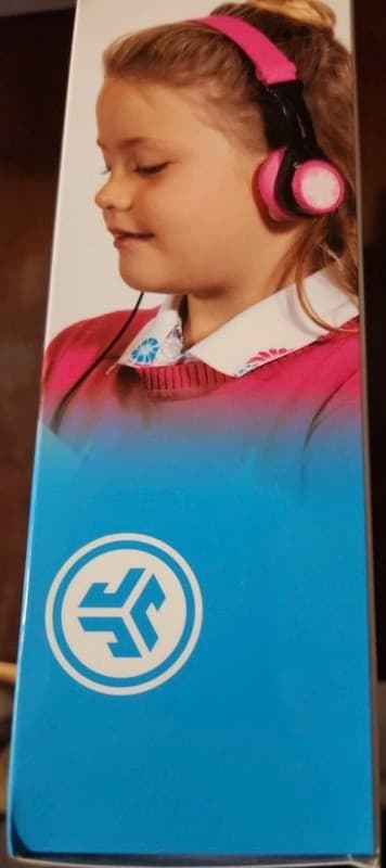 JLab JBuddies Folding Kids Headphones Pink/Black for Ages 2-8 - Thumbnail 3