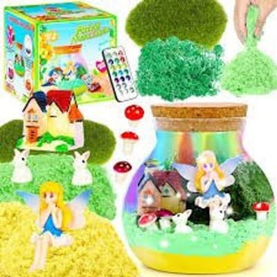 Bofun DIY Fairy Night Light Terrarium Kit with Remote Control and Accessories - Thumbnail 2