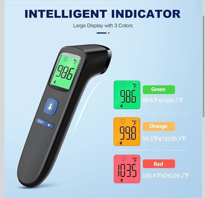 Goodbaby FC-IR202 Non-Contact Infrared Forehead Thermometer with 35 Memory Sets - Thumbnail 3