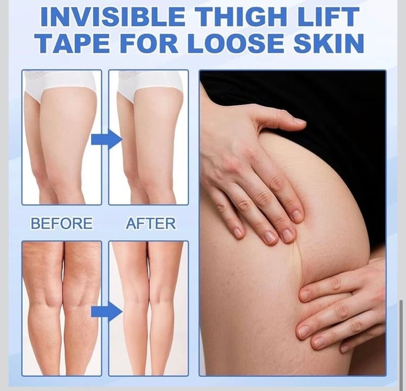 Lift & Glow Patches Invisible Waterproof Thigh Lifting Tape for Sagging - Thumbnail 5