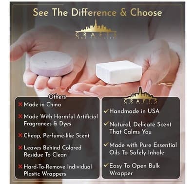 🌿 CRAFTS AND THE CITY – Eucalyptus Menthol Shower Steamers Made in the USA - Thumbnail 2