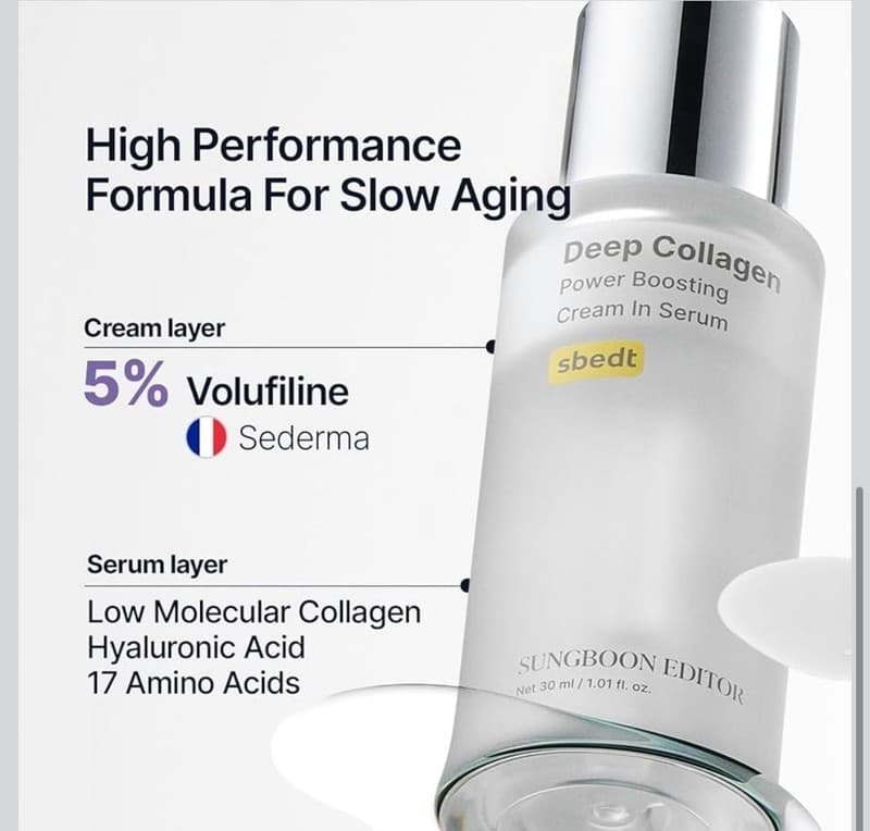 SUNGBOON EDITOR Deep Collagen Power Boosting Cream In Serum - 30ml - Thumbnail 5