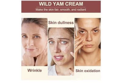 Wild Yam Cream, Moisturizes Enhances Skin Tone & Texture 70g/2.47 Oz New/Sealed - Thumbnail 5