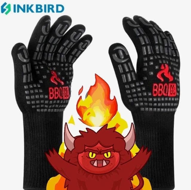 BBQGO Extreme Heat Resistant BBQ Grill Gloves 1472°F Silicone Non-Slip 14-Inch - Thumbnail 3