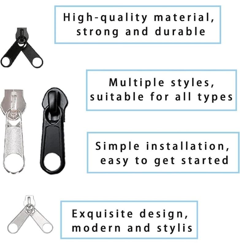 DmHirmg Zipper Set Zipper Kit A : : Home - Thumbnail 4