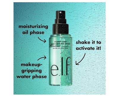 🌿 e.l.f. Power Grip Dewy Setting Spray – 2.7 fl oz (80 ml) - Thumbnail 5