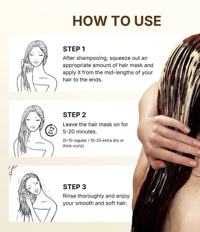 Karseell Maca Power Collagen Hair Mask for Dry Damaged Hair 100ml / 3.38fl.oz - Thumbnail 5