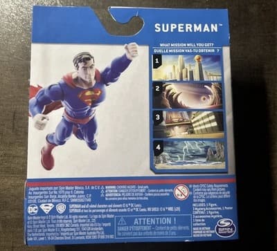 DC SUPERMAN 4" Action Figure — 1st Edition +3 Mystery Accessories (New) - Thumbnail 3
