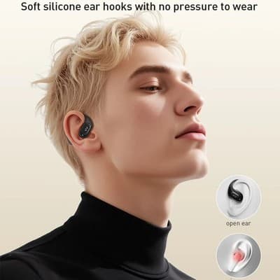 iWALK ZeroDuo Open-Ear Bluetooth 5.4 Headphones Black - Thumbnail 2