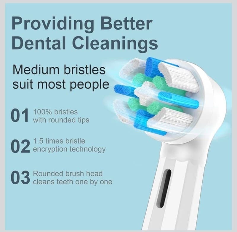 12PCS iO Series Toothbrush Heads Compatible with Oral B iO 2/3/4/5/6/7/8/9/10,Gu - Thumbnail 4