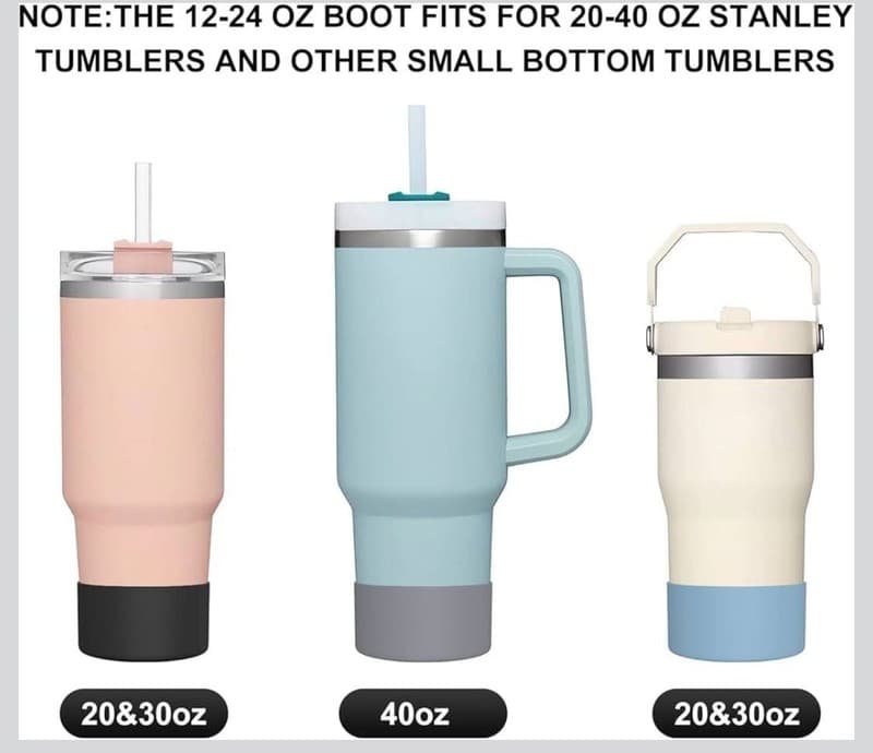 Swtroom Silicone Water Bottle Boot Protector White 2.95in : , - Thumbnail 5